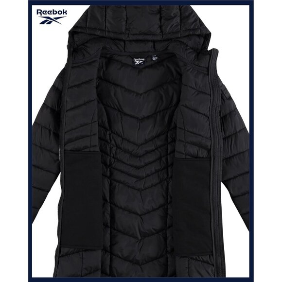 Women's Long Puffer Coat Quilted Winter Jacket Plus Size 1X-3X Packable - Picture 4 of 7